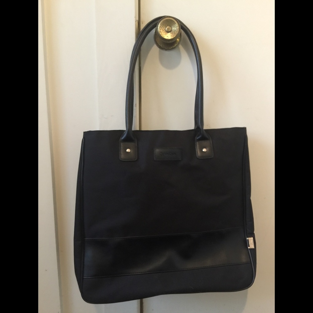 Calvin Klein polyester tote.